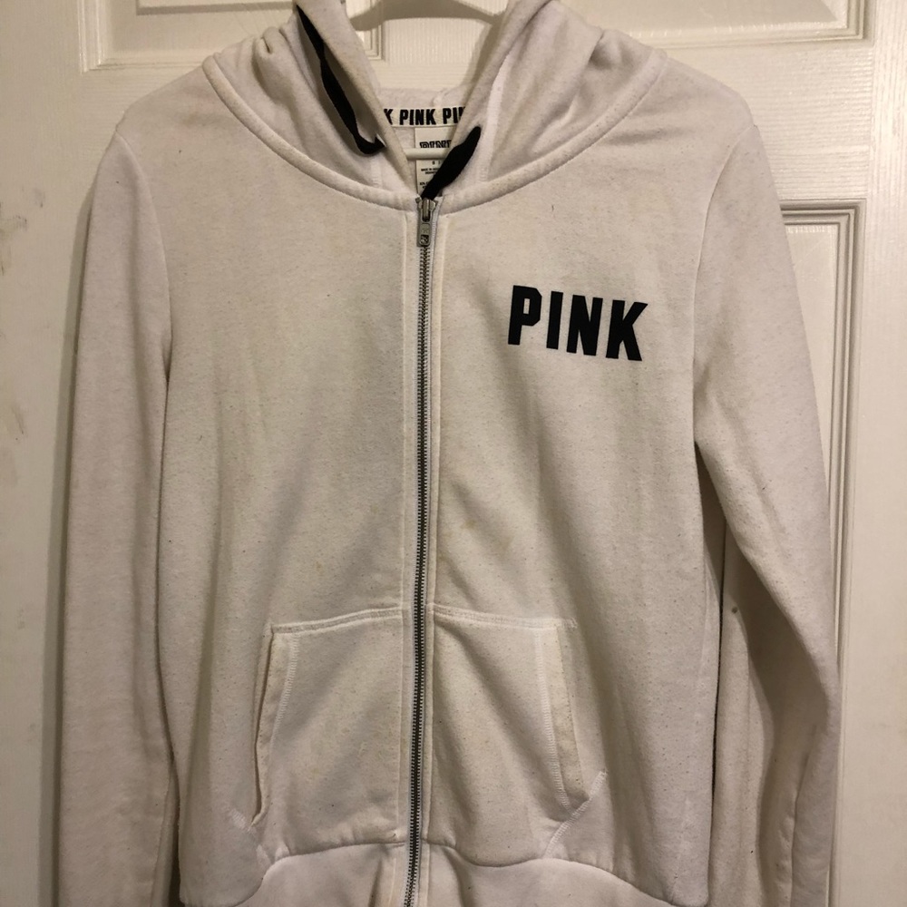 “Pink” zip up hoodie
